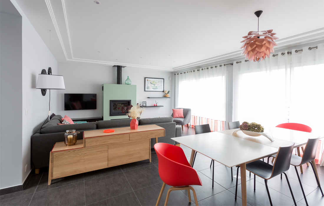séjour maison familiale contemporaine