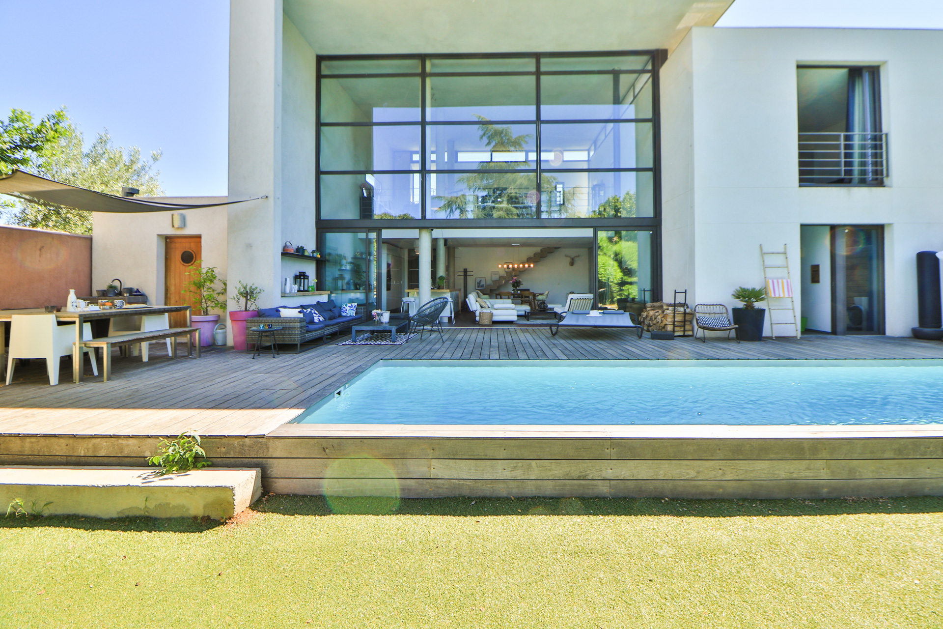 VUE JARDIN PISCINE